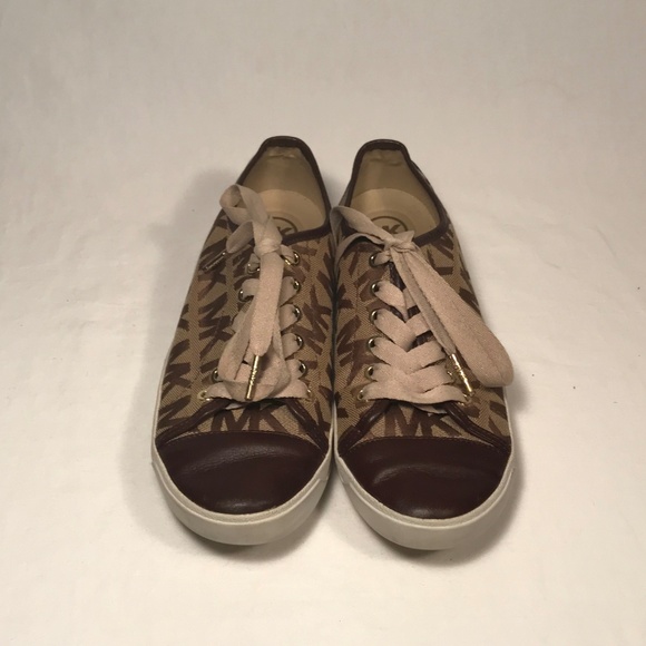 Michael Kors Logo Jacquard Sneakers Women 6.5 M - Picture 4 of 8